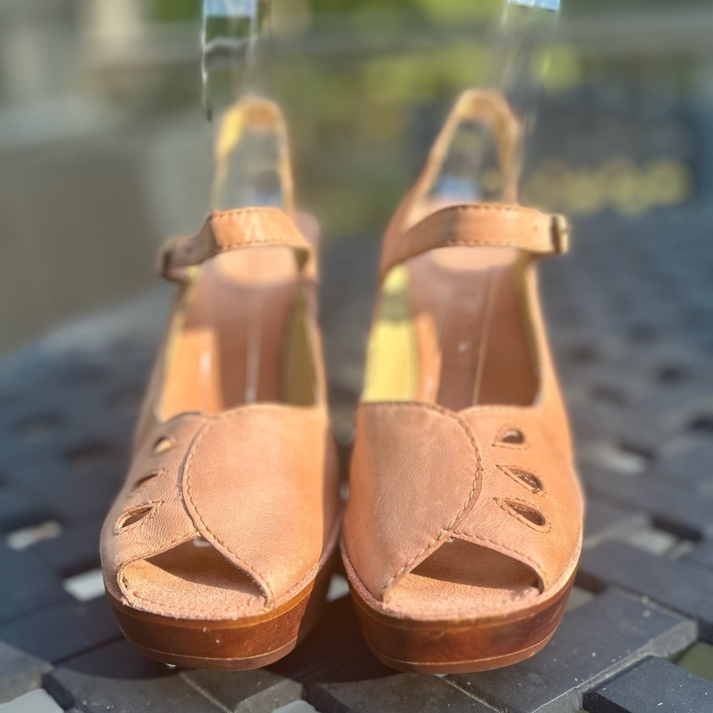 Latigo June Cali Clogs Anthropologie Stylish Slingback Leather Heels for Women - Picture 4 of 14